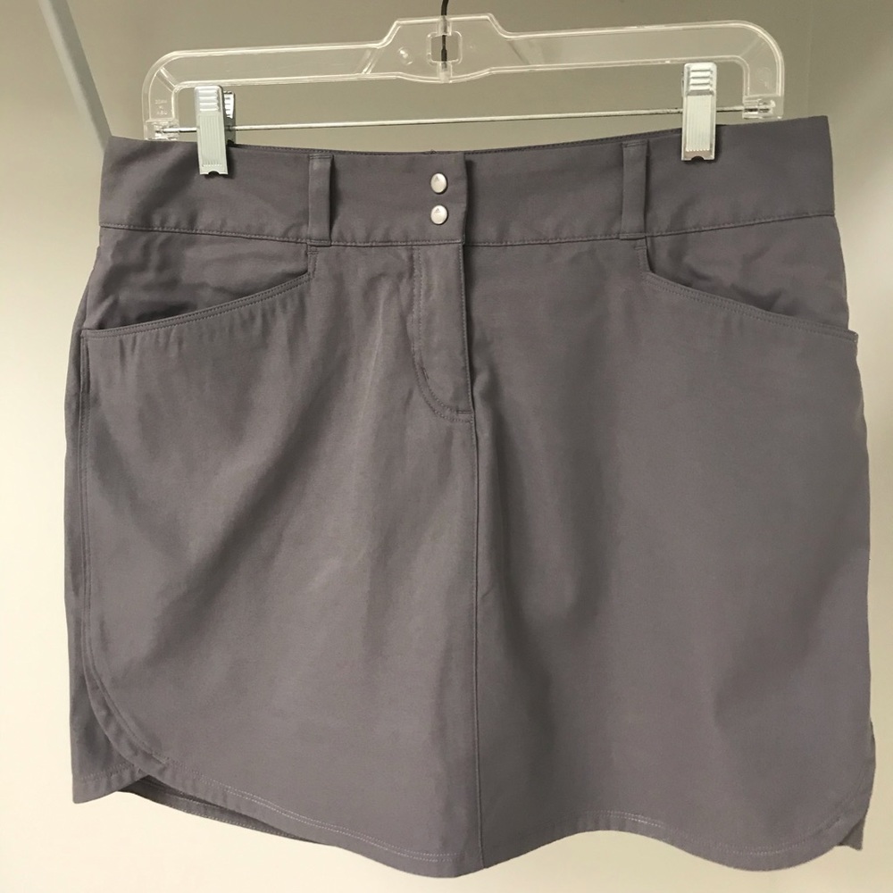 Adidas golf skort gray size 6